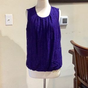 Liz Claiborne purple lace shirt